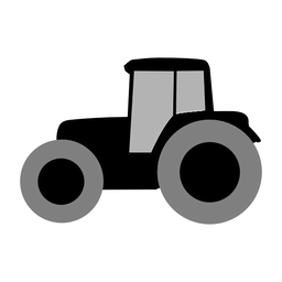 wheeled tractor icon