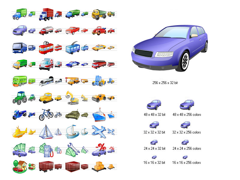 Screenshot for Transport Icon Set 2011.1